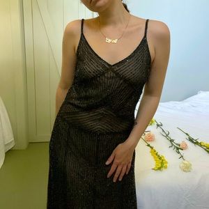 Vintage Sequin Party Dress